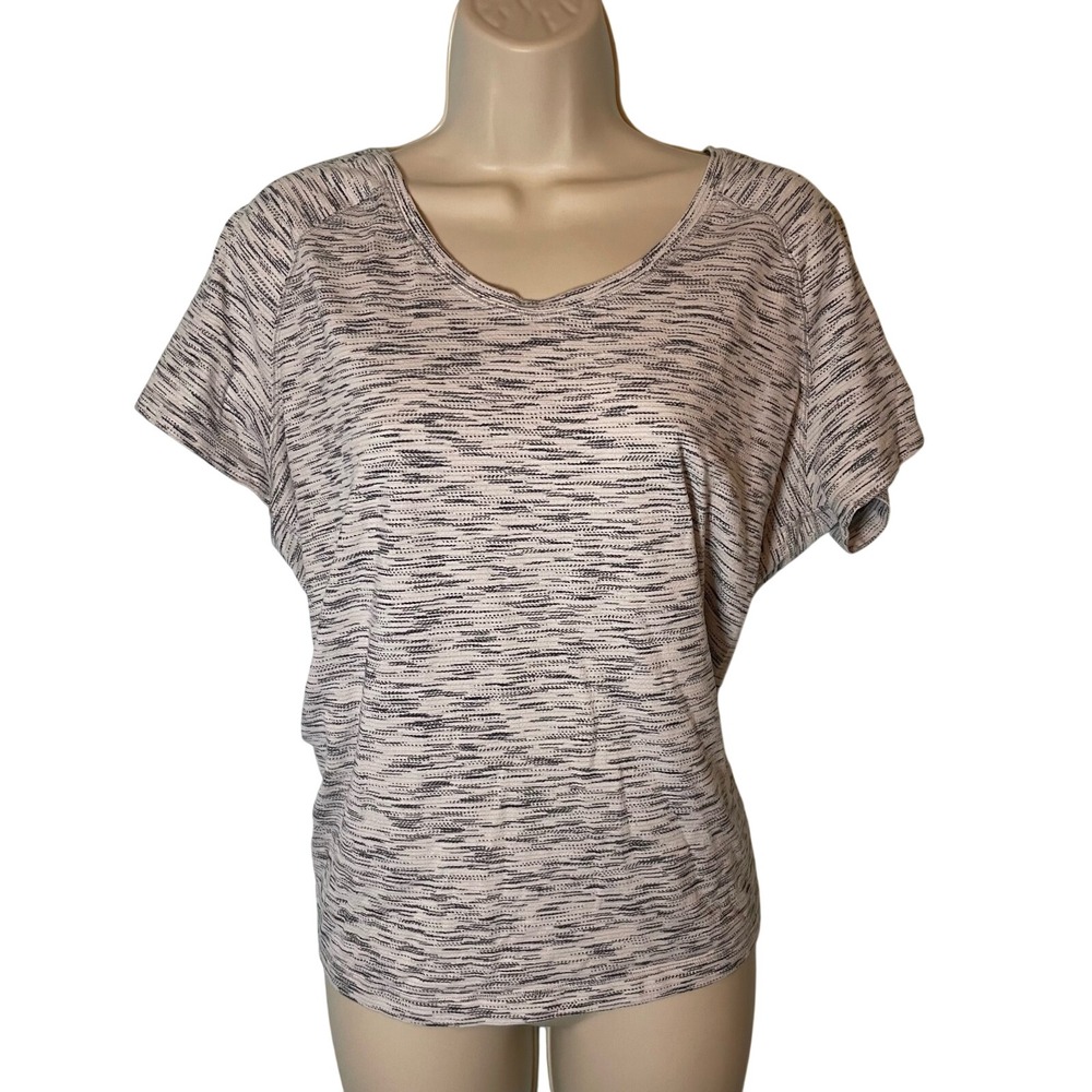 Lululemon Back In‎ Action Short Sleeve Shirt Size 10 Tiger Space Dye Activewear